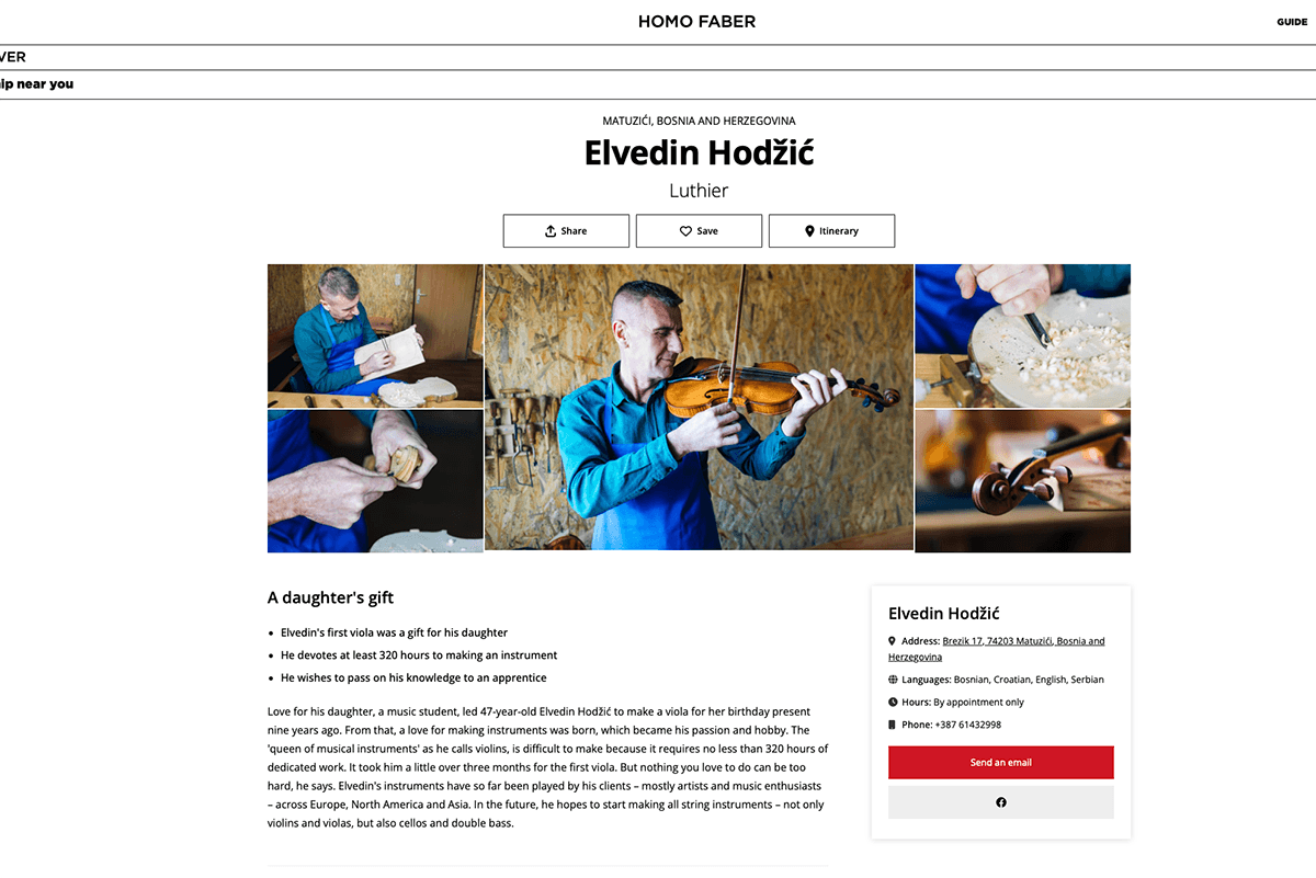 HOMO FABER GUIDE - ELVEDIN HODŽIĆ, photograph 2 of 15