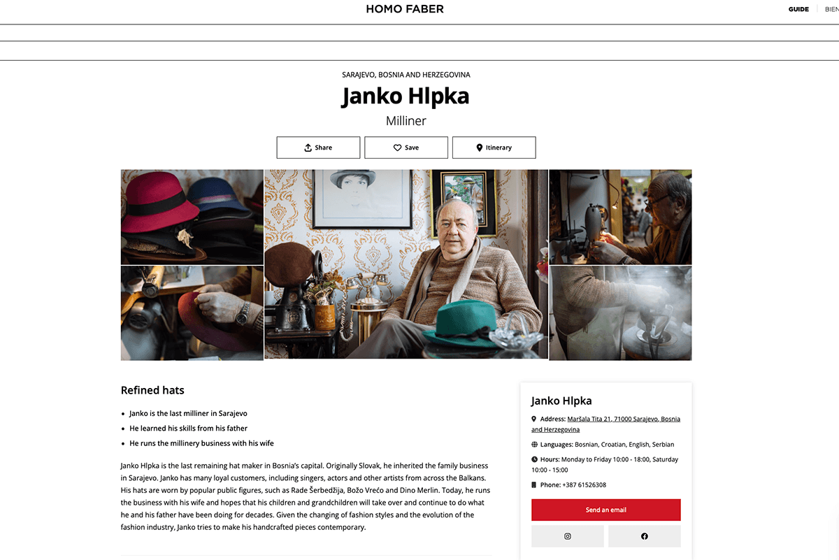 HOMO FABER GUIDE - JANKO HLPKA, photograph 1 of 13